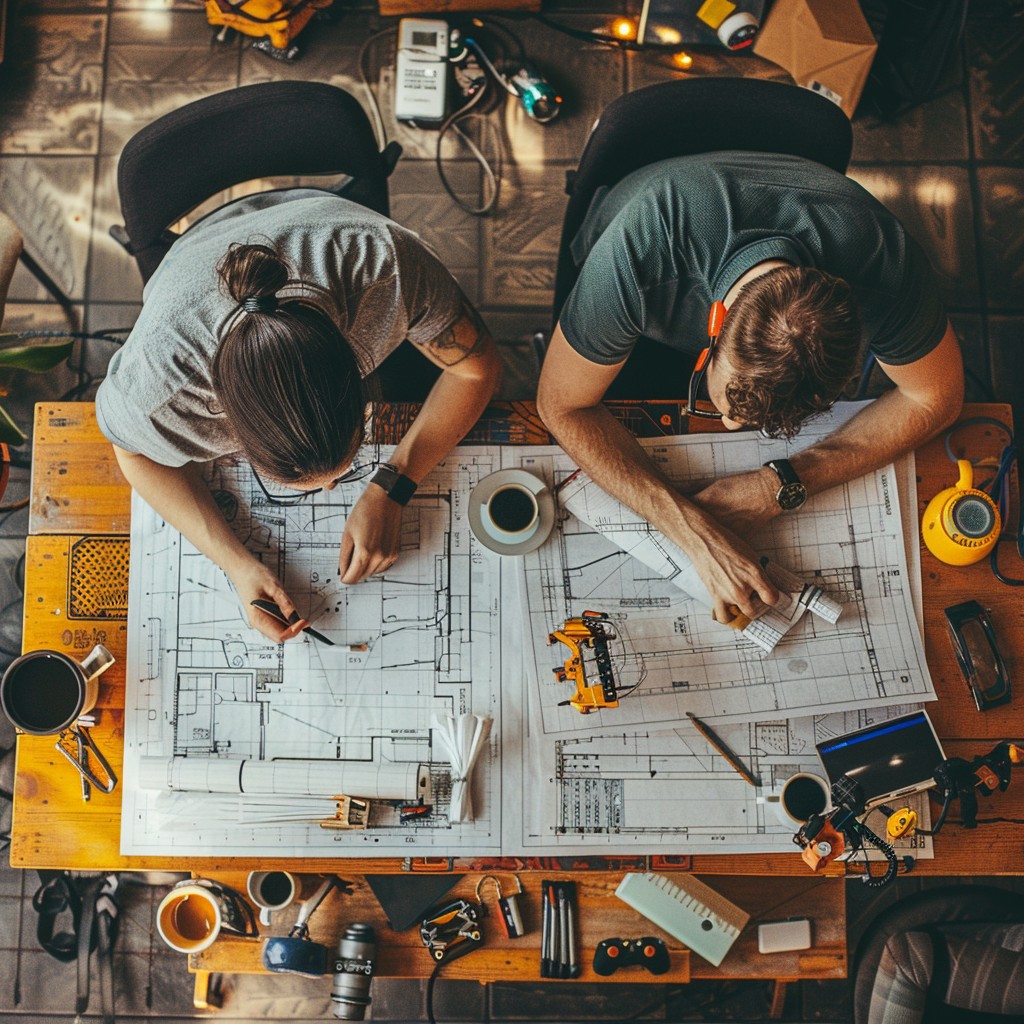 Free Collaborative Design Work Image - Collaboration, Blueprint ...