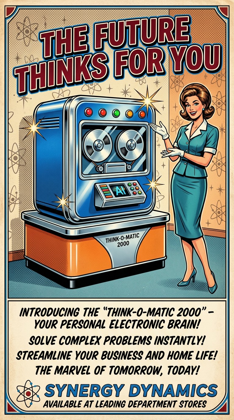 Retro Abstract Advert Free Retro AI Advertisement Image - Retro, Vintage, 1960s | Download at ...