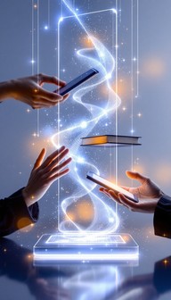 Free Digital Knowledge Flows Image - Digital, Books, Technology ...