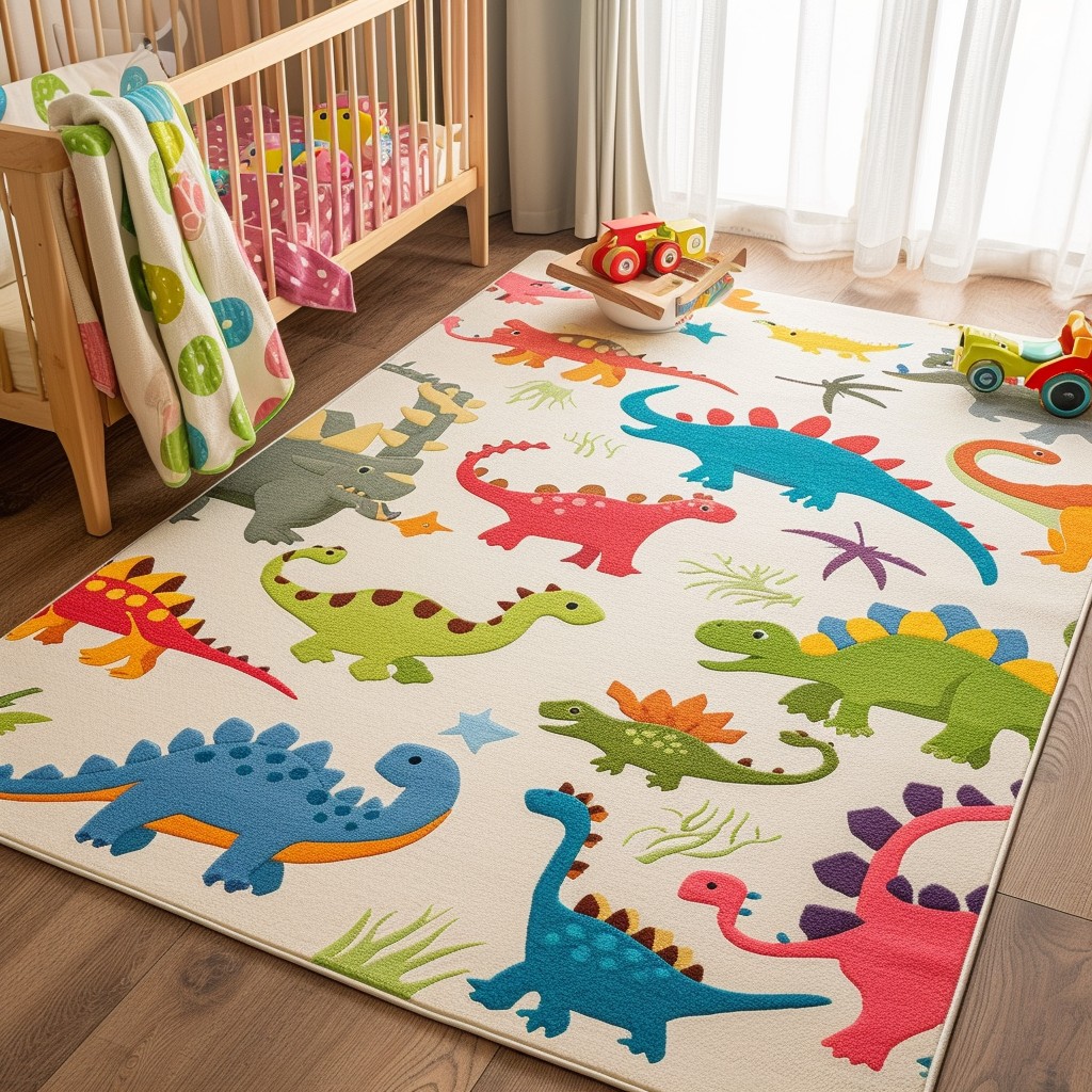Free Colorful Dinosaur Mat Image - Nursery, Rug, Dinosaurs | Download ...