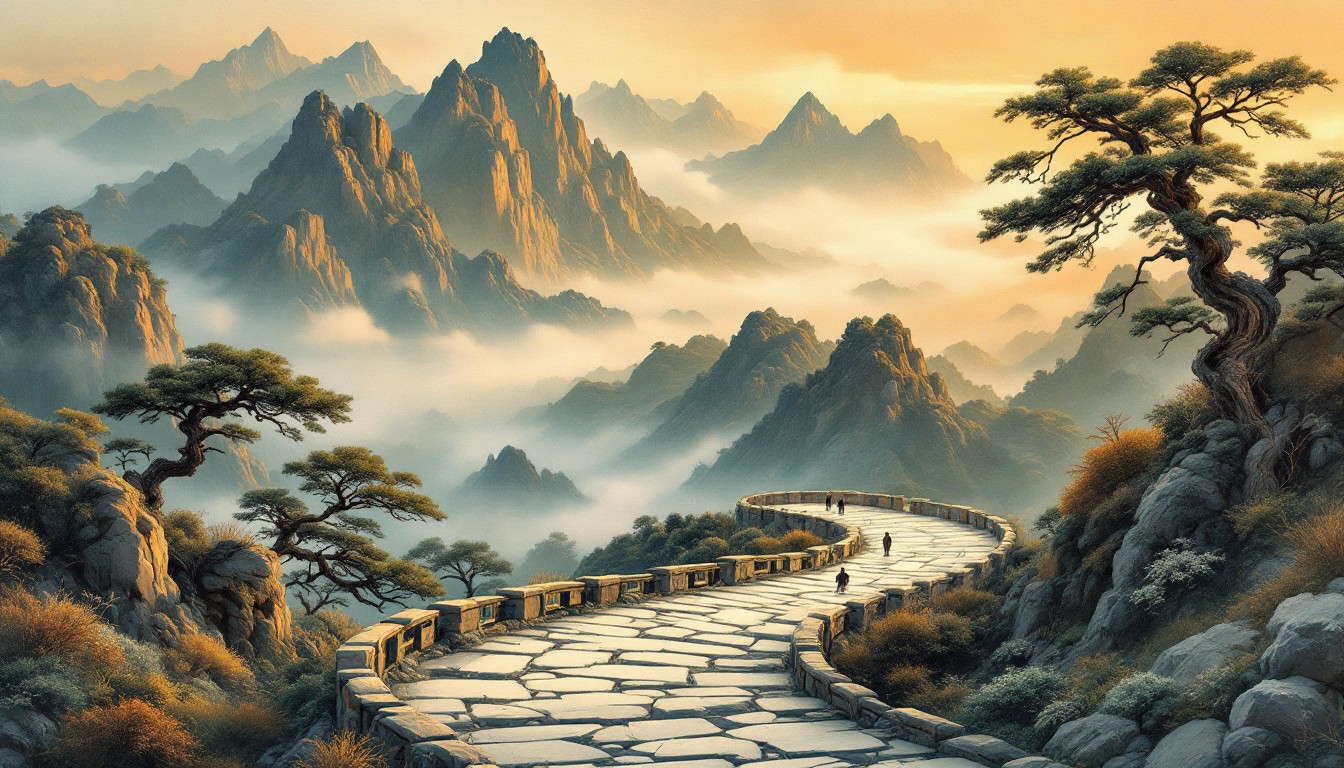 Free Misty Mountain Path Image - Mountains, Path, Peaks | Download at ...