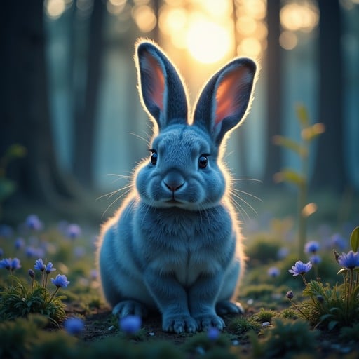 Free Enchanted Forest Scene Image - Enchanted, Forest, Rabbit ...