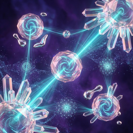 Crystal Network Patterns Free Crystalline Data Dreams Image - Crystal, Geometric, Purple ...