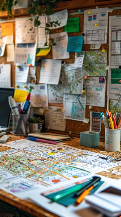 Free Organized Creative Space Image - Workspace, Creativity, Maps ...
