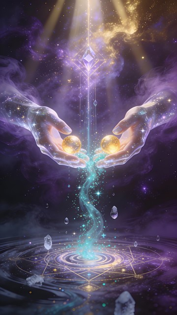 Translucent Purple Hand Free Cosmic Hands Offering Image - Cosmic, Purple, Hands | Download at ...