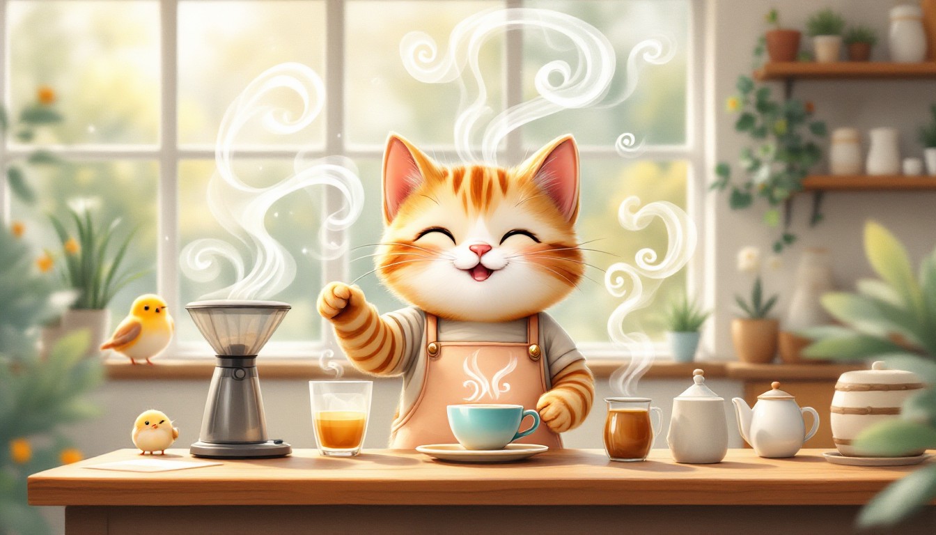 Free Magical Cat Café Image - Cat, Café, Coffee | Download at StockCake