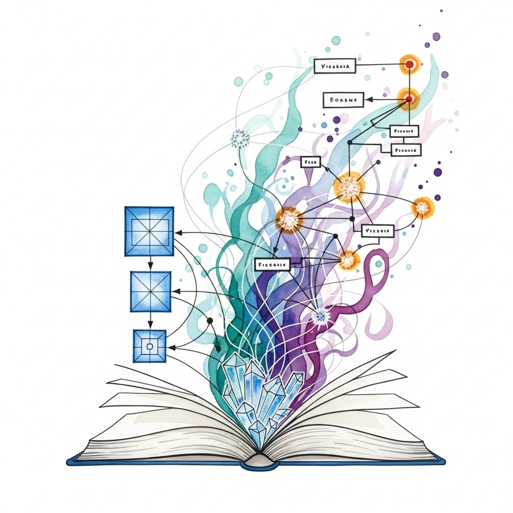 Free Knowledge Becomes Creativity Photo - Book, Watercolor, Flowchart ...