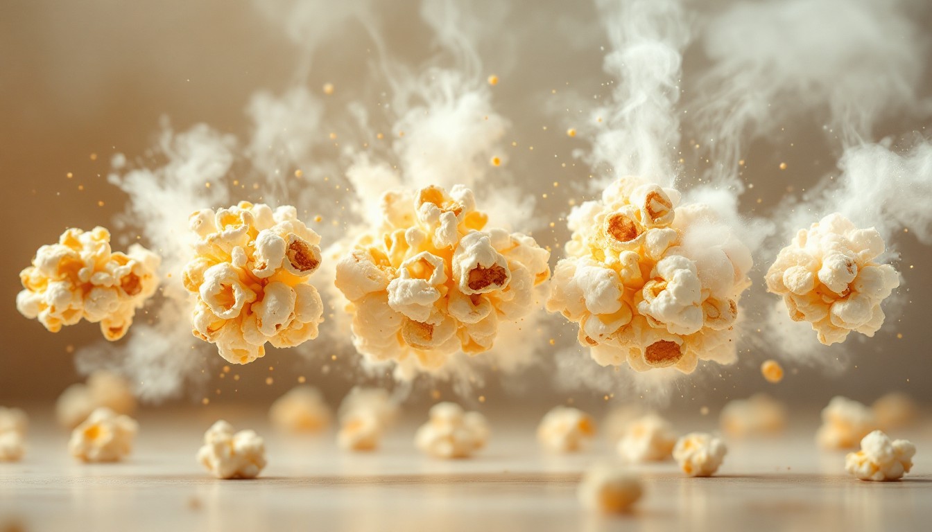 Popcorn Rising Free Popcorn's Golden Dance Image - Popcorn, Explosion, Kernels ...