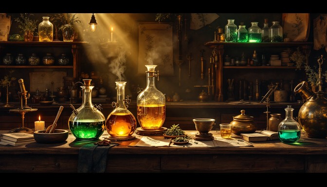 Free Alchemist Laboratory Secrets Image - Laboratory, Alchemy, Candle ...