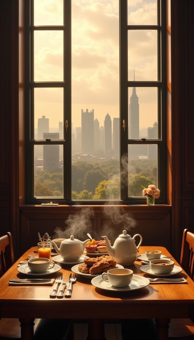Free Urban Breakfast View Image - Breakfast, Skyline, Cityscape ...