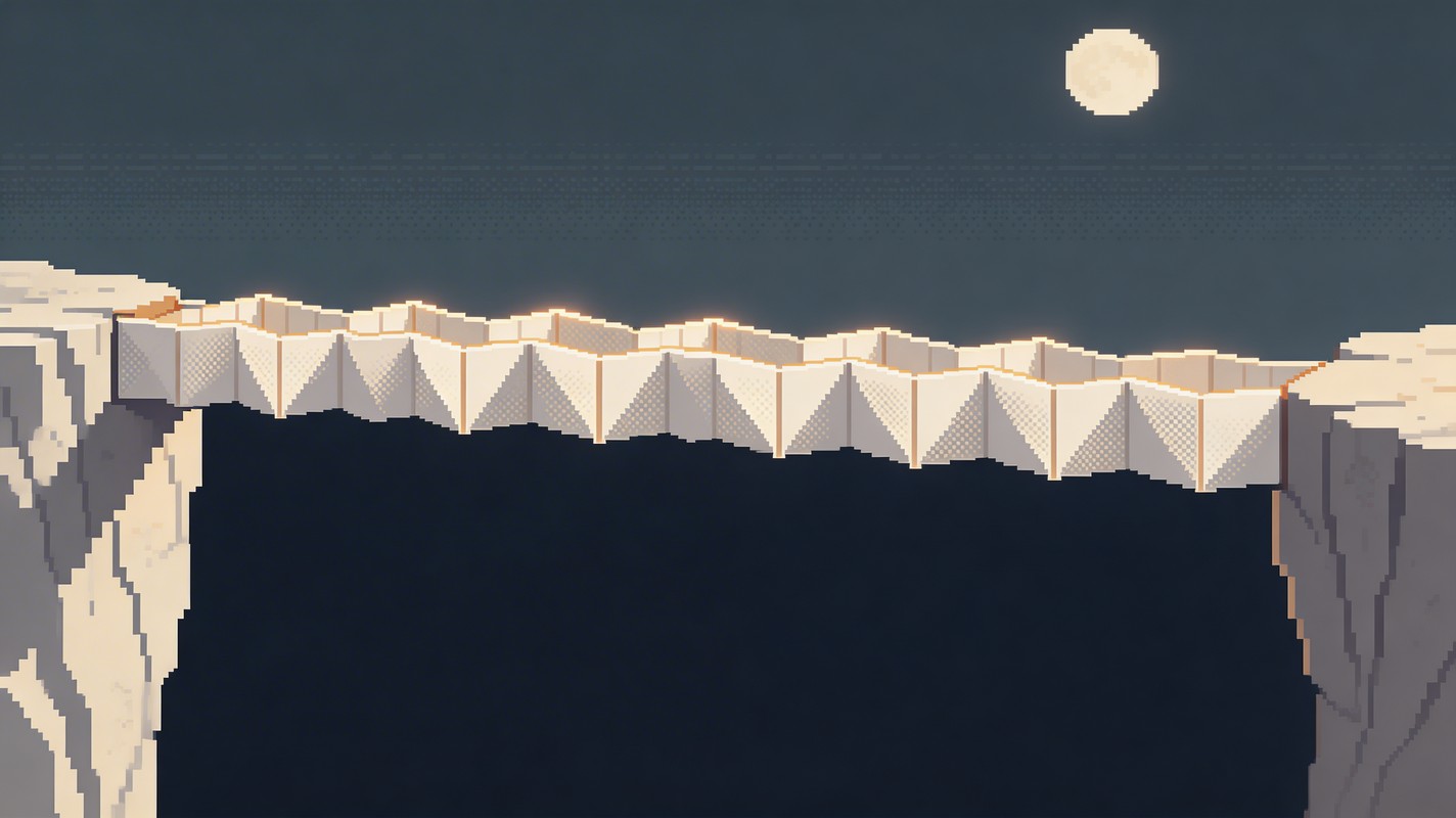 Free Fragile Paper Bridge Image - Pixel, Bridge, Paper | Download at ...