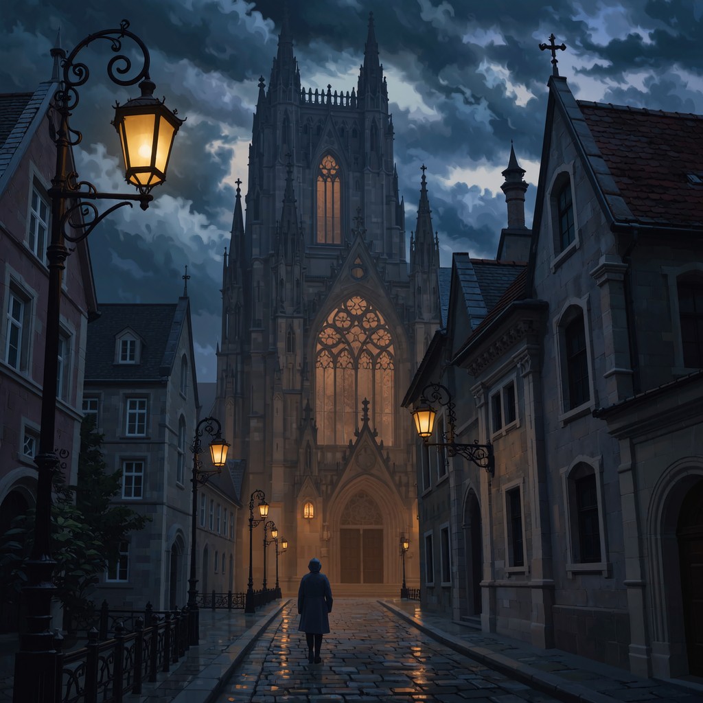 Free Gothic Cathedral Night Image - Gothic, Cathedral, Stormy ...