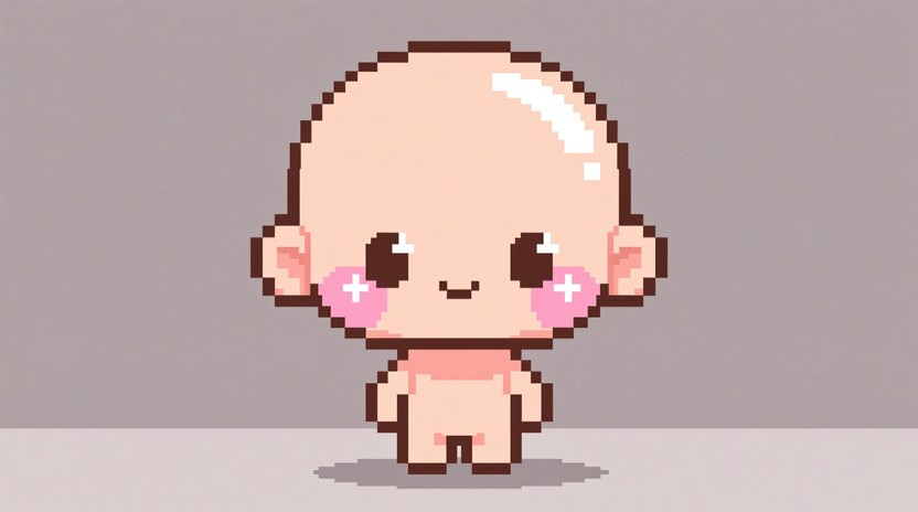 Free Adorable Pixel Baby Image - Pixel, Chibi, Kawaii | Download at ...