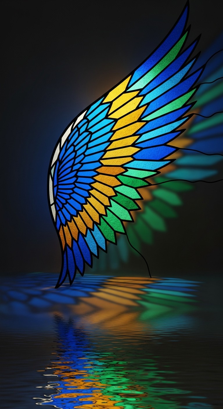 Free Luminous Glass Wings Photo - Wings, Stained, Glass | Download at ...