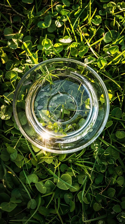 Free Nature through Glass Image - Nature, Glass, Clover | Download at ...