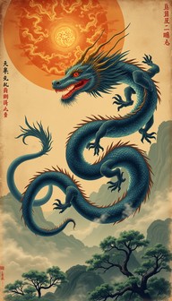 Free Azure Dragon Ascends Image - Dragon, Azure, Mythical | Download at ...