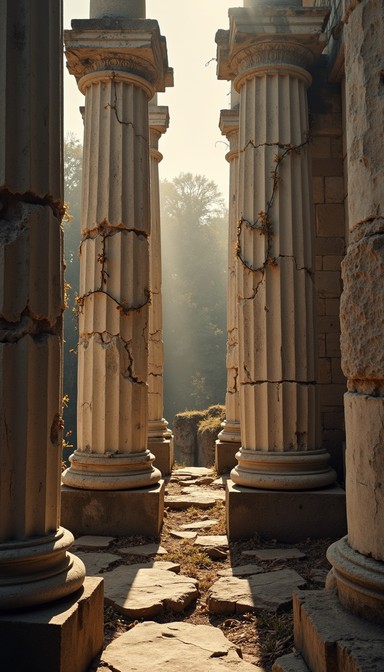 Free Ancient Columns Illuminated Image - Columns, Ancient, Marble ...