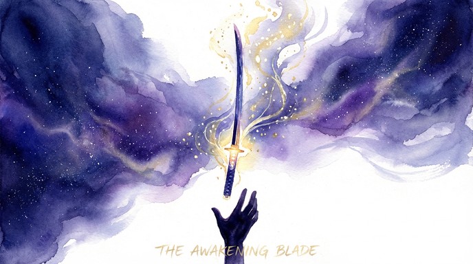 Gradual Sword Awaking Free Divine Sword Ascending Image - Katana, Sword, Watercolor ...