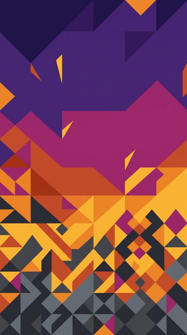 Download Geometric Sunset Pattern Image - Geometric, Abstract ...