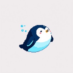 Free Diving Penguin Adventure Image - Penguin, Underwater, Pixel ...
