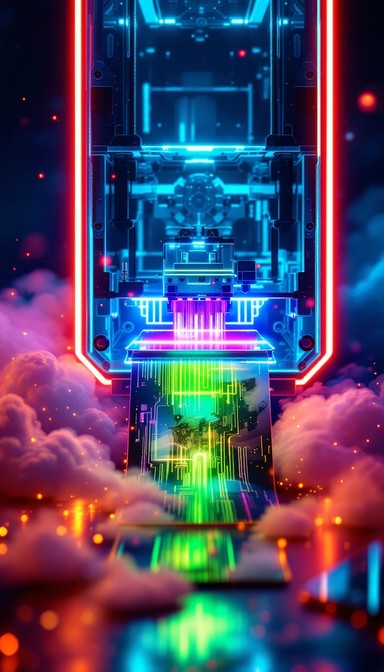 Free Neon Printing Magic Image - Cyberpunk, Futuristic, Neon | Download ...