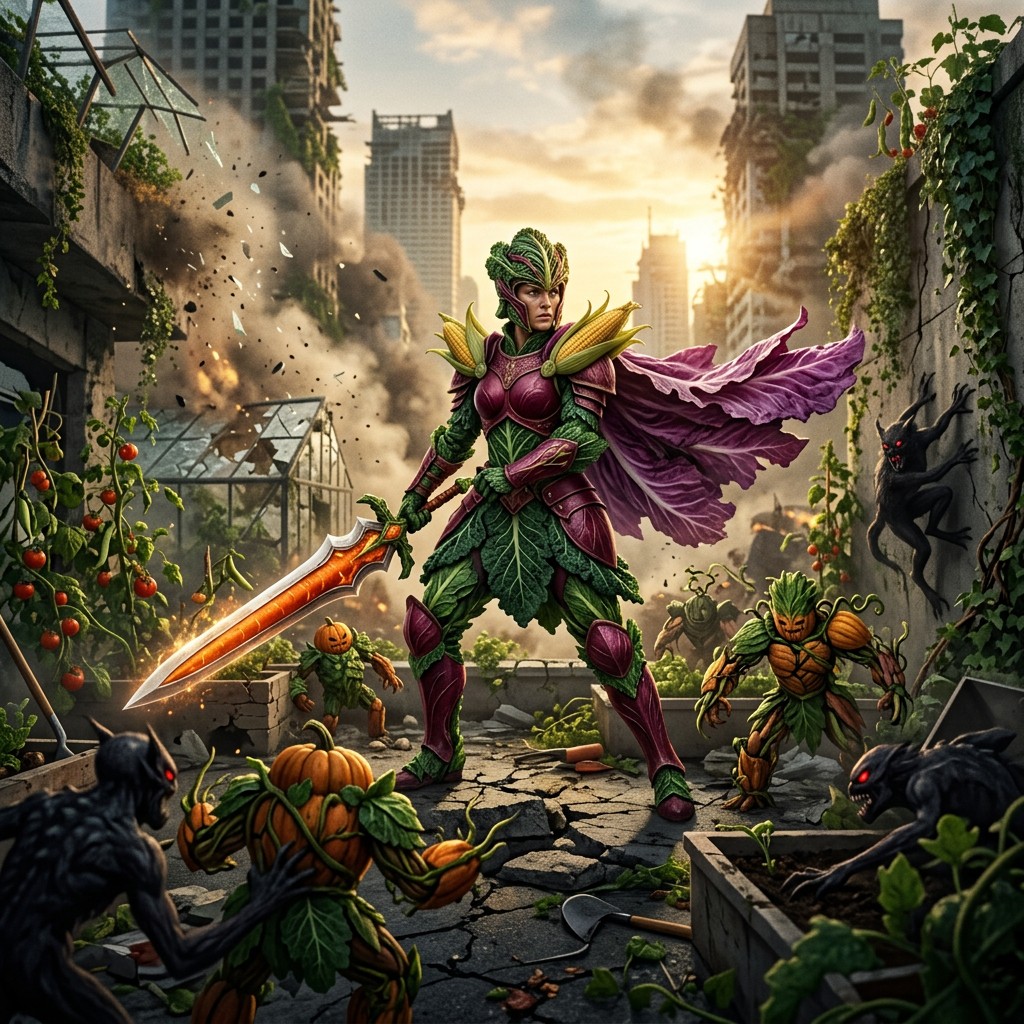 Free Vegetable Warrior Rises Image - Warrior, Fantasy, Hero | Download ...