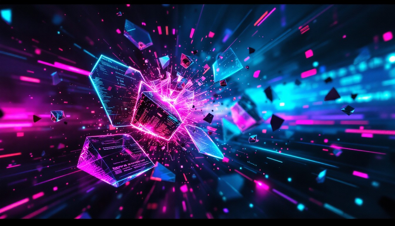 Free Neon Tech Breakdown Image - Cyberpunk, Neon, Digital | Download at ...