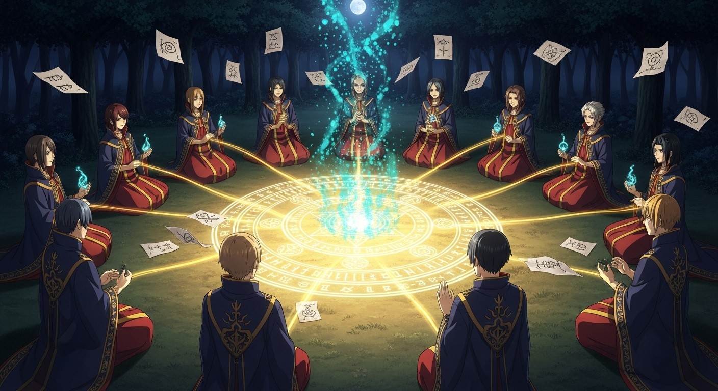 Free Mystic Circle Ritual Image - Ritual, Magic, Anime | Download at ...