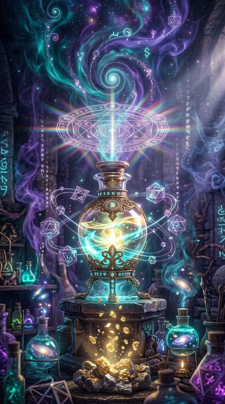 Growing Potion Free Glowing Potion Transformation Image - Alchemy, Potion, Magic ...
