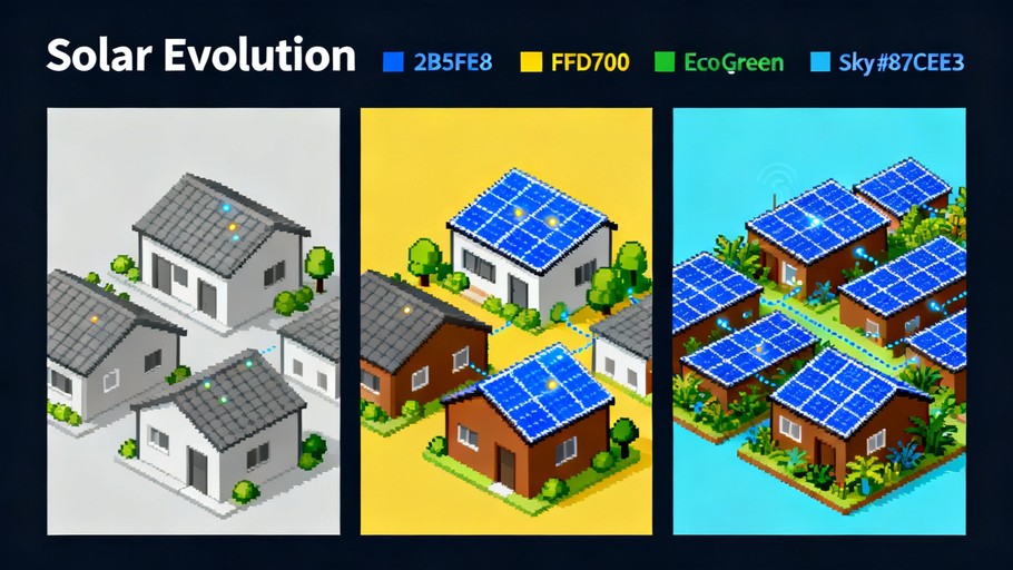 Free Sustainable Energy Evolution Photo - Solar, Pixel, Isometric ...