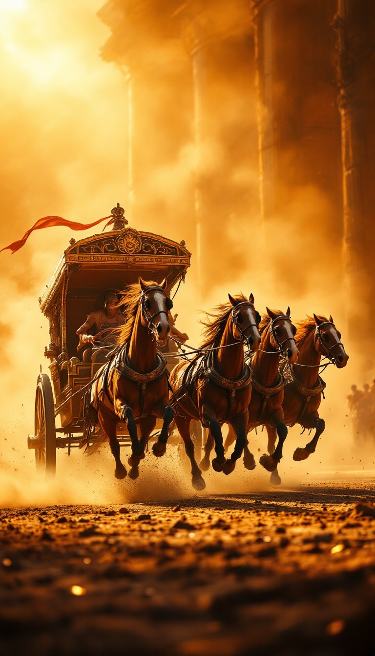 Free Chariot Through Dust Image - Chariot, Horses, Racing | Download at ...