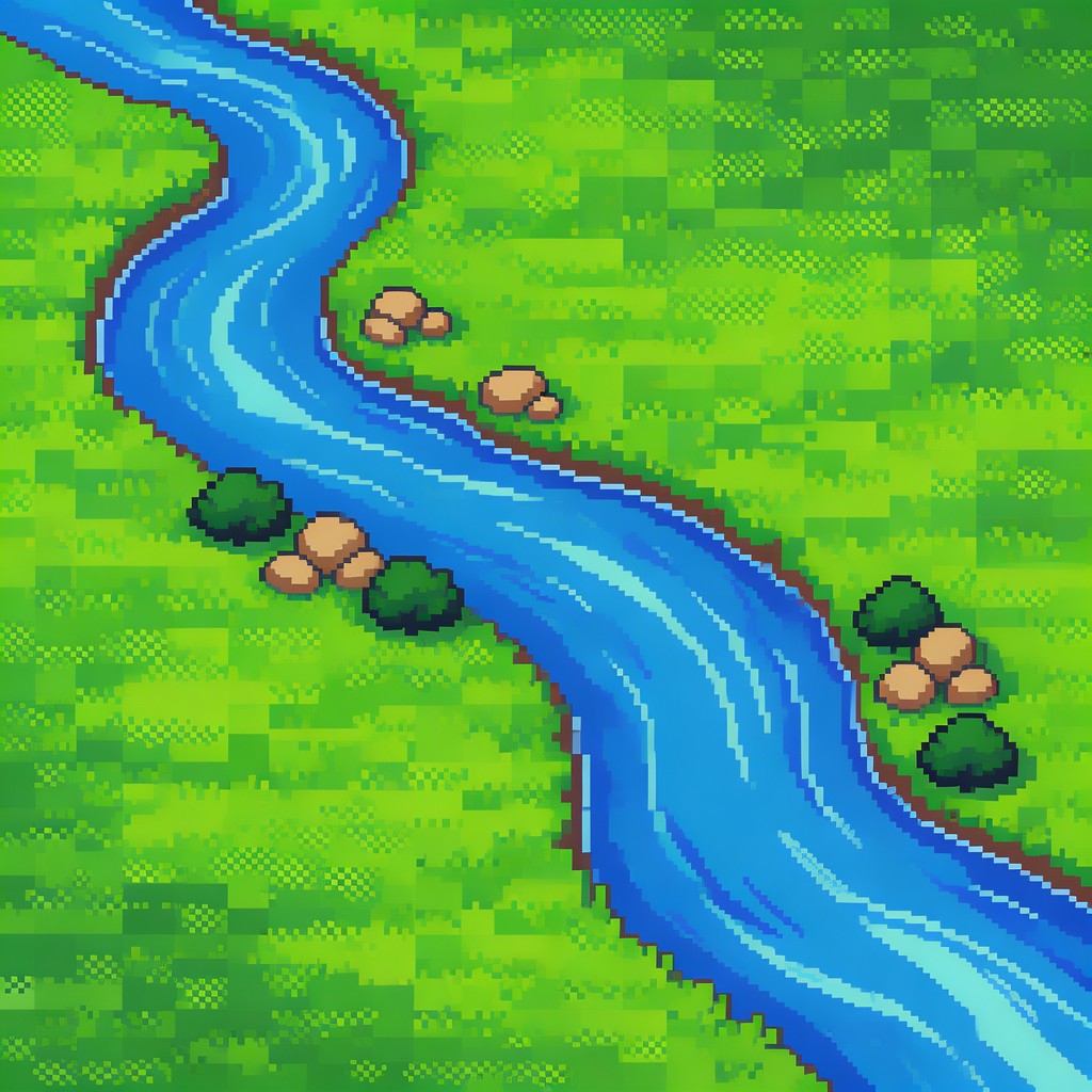 Free Pixel River Landscape Image - Pixel, River, Landscape | Download ...