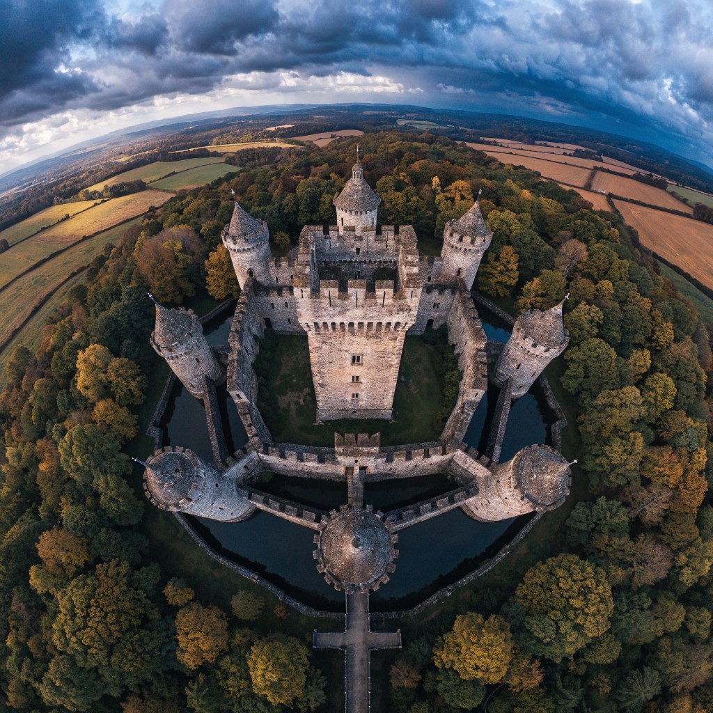 Free Autumn Castle Aerial Image - Castle, Medieval, Fortress | Download ...