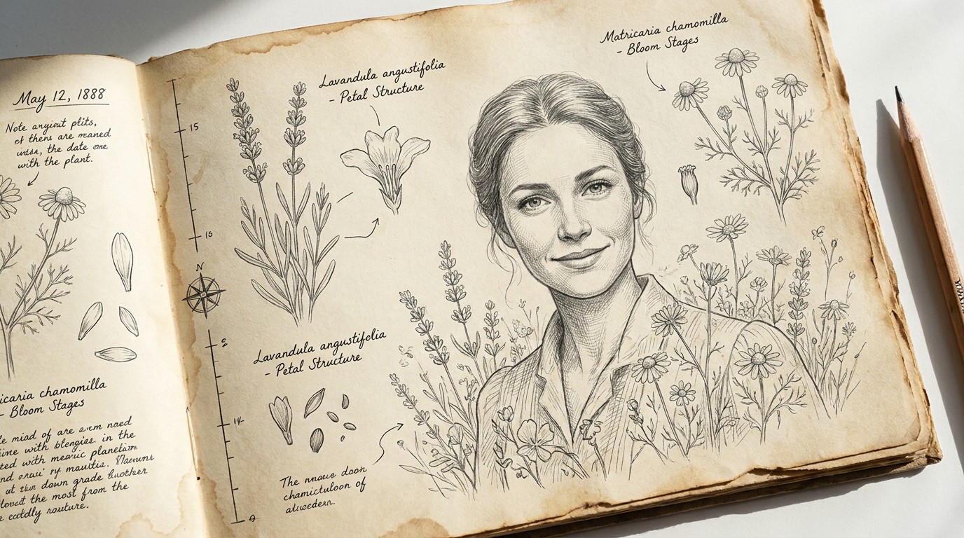 Free Botanical Portrait Study Image - Botanical, Portrait, Sketch ...