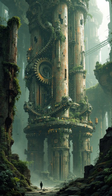 Free Ancient Mechanical Spires Image - Ruins, Mechanical, Towers ...