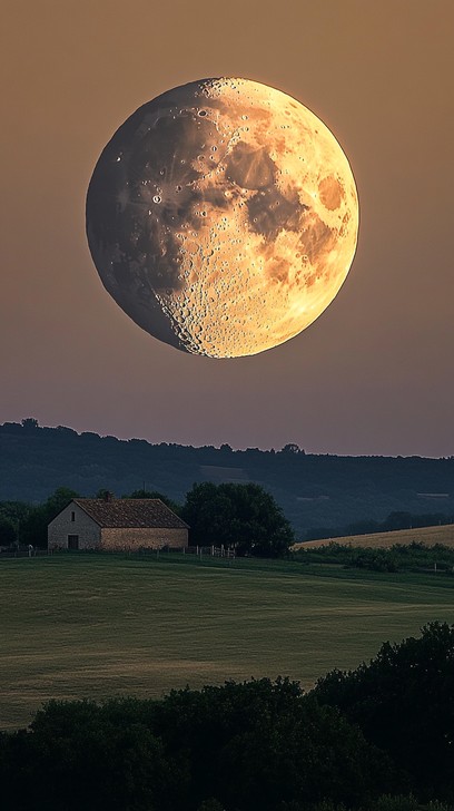 Download Moonlit Country Night Image - Moon, Night, Country | StockCake