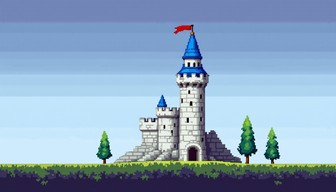 Free Pixelated Castle Tower Image - Castle, Pixel, Tower | Download at ...