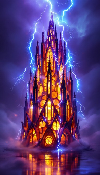 Free Glowing Gothic Spires Image | Download at StockCake