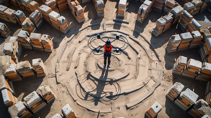 Free Drone Over Bricks Image - Drone, Construction, Bricks | Download ...