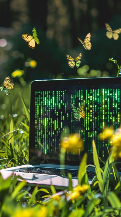 Free Nature Meets Technology Image - Nature, Technology, Laptop ...