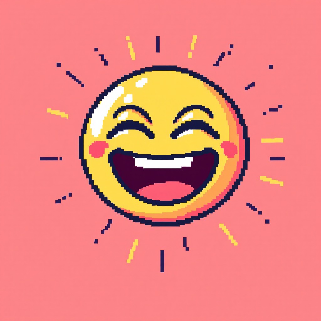Free Radiant Pixel Joy Image - Pixelart, Happy, Joyful | Download at ...