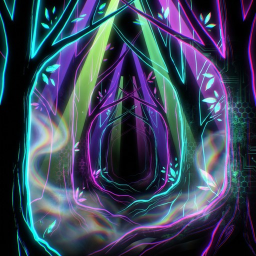Free Neon Forest Journey Image - Cyberpunk, Neon, Forest | Download at ...