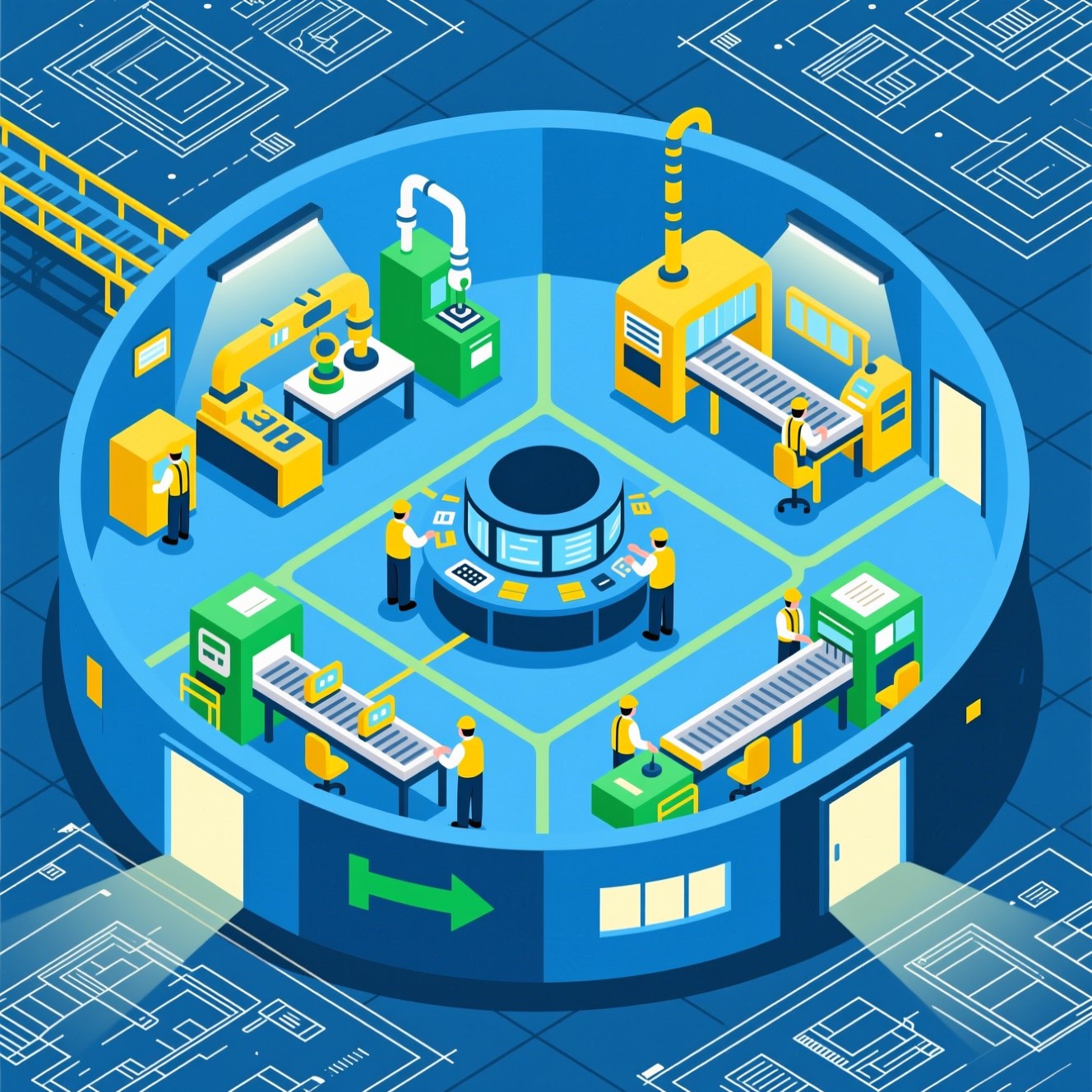 Isometric Production Railing Free Isometric Production Facility Image - Isometric, Manufacturing ...