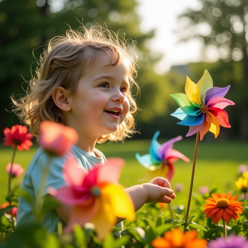 Free Rainbow Pinwheel Joy Image | Download at StockCake