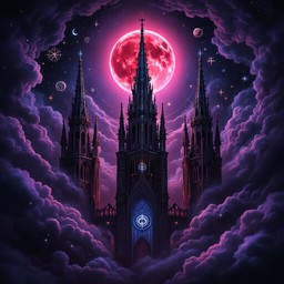 Free Gothic Moon Cathedral Image - Gothic, Cathedral, Spires | Download ...