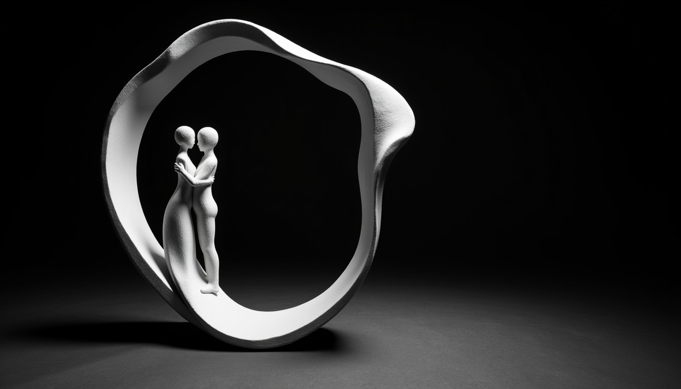 Free Flowing Family Embrace Image - Sculpture, Abstract, Minimal ...