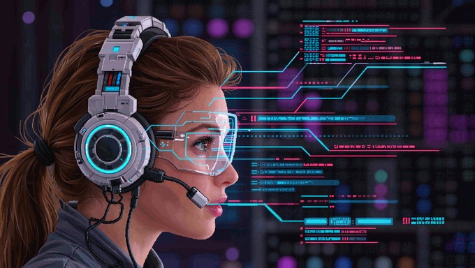 Free Cyberpunk Digital Operator Image - Cyberpunk, Operator, Futuristic ...