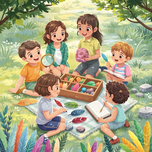 Explorers Working Together Download Kids Discovering Treasure Image - Children, Forest, Treasure ...