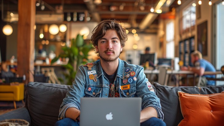 Free Focused Creative Professional Image - Man, Laptop, Co-working ...