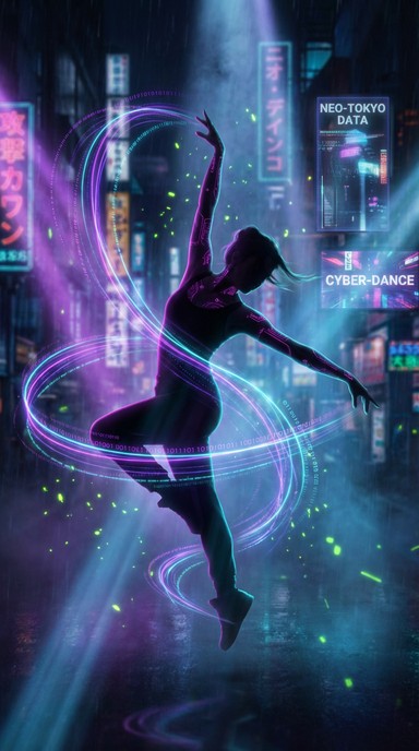 Free Digital Dance Revolution Image - Dancer, Cyberpunk, Neon ...